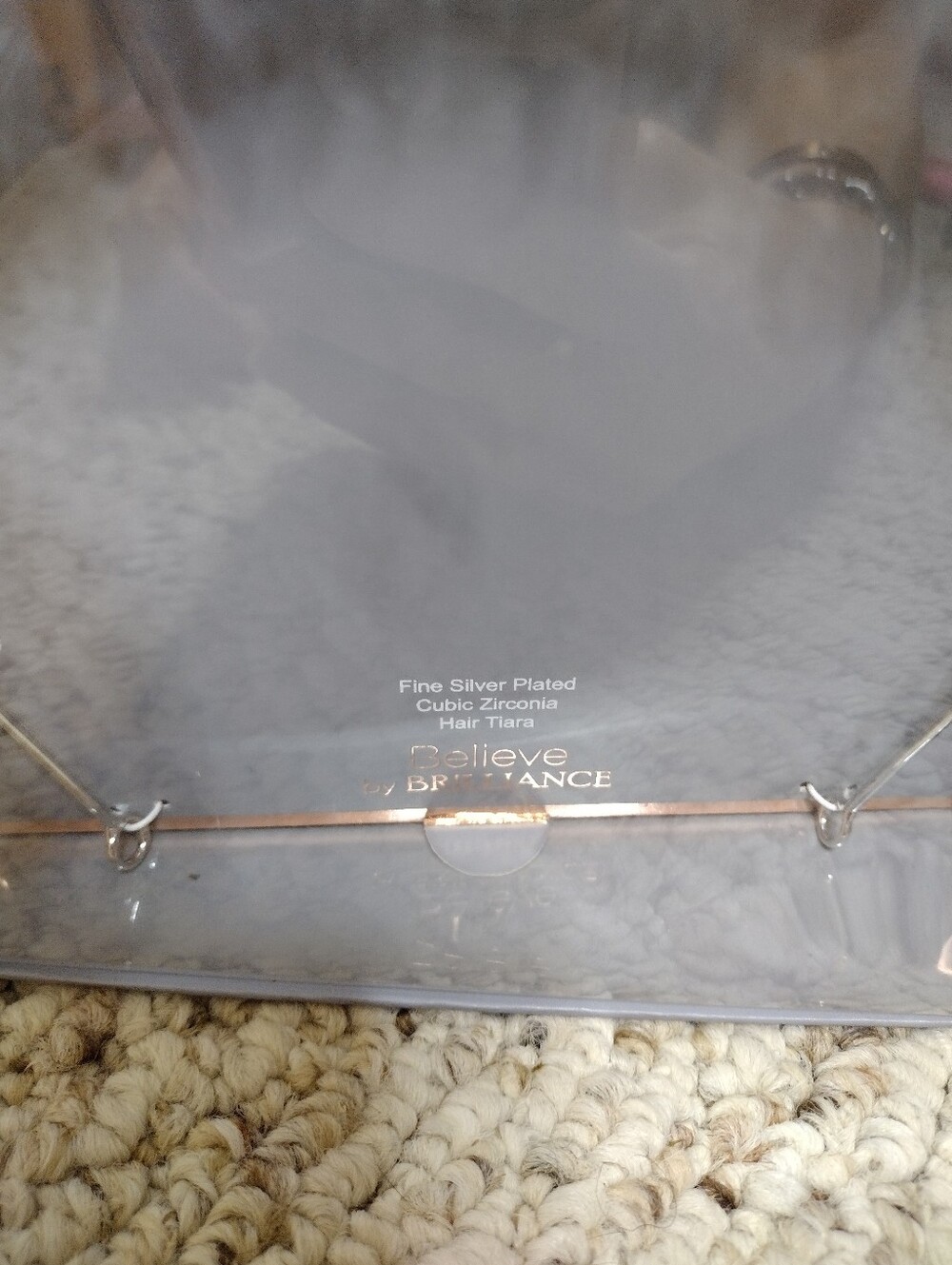 Believe By Brilliance Sparkly Cubic Zirconia & Silver Plated Bridal Tiara - Picture 7 of 9